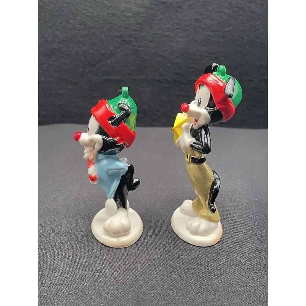Vintage 1997 Warner Bros Animaniacs Yakko & Dot Christmas Ornaments. Set of Two.